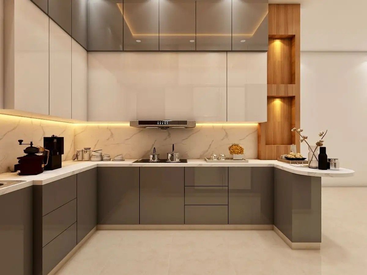 Tủ bếp nhôm xingfa nhà cấp 4