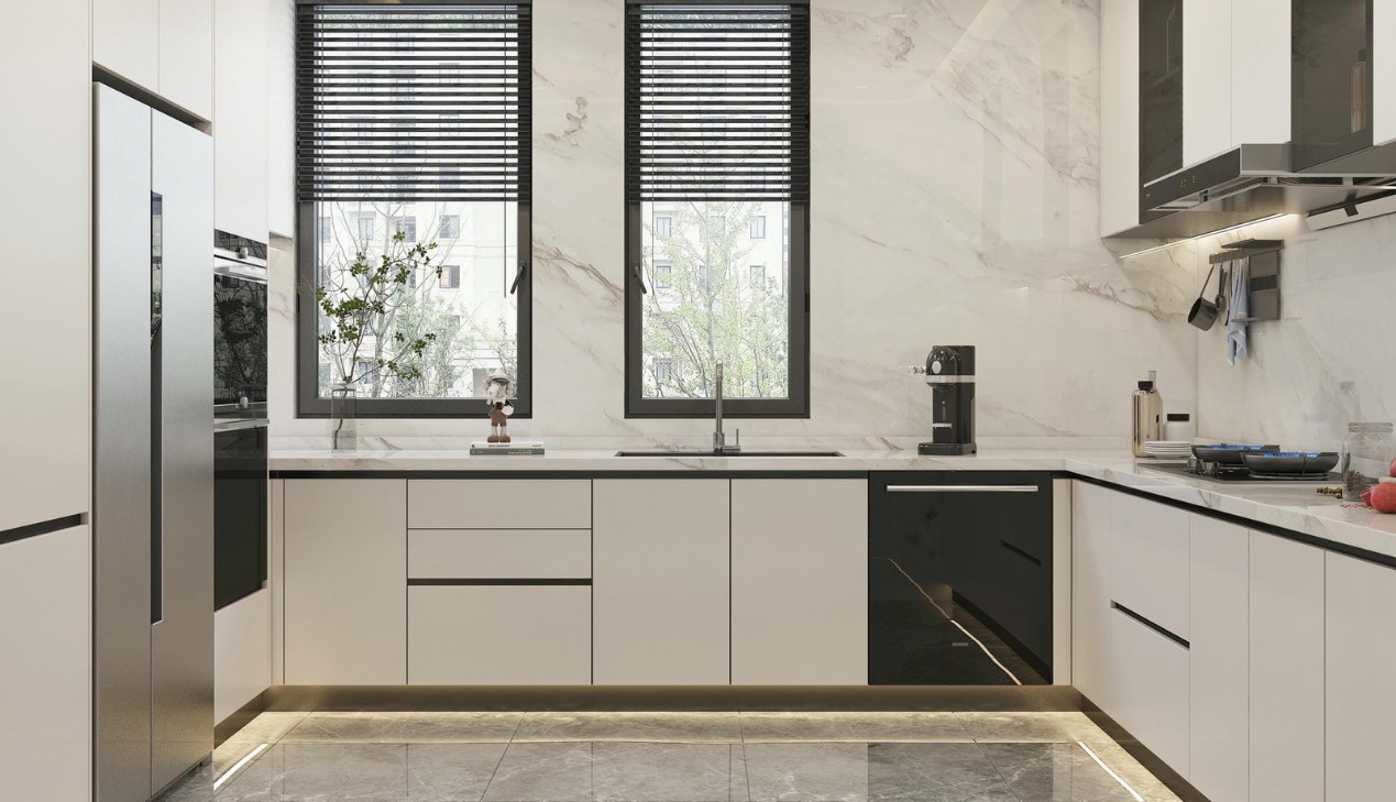 Tủ bếp nhựa cao cấp tiết kiệm diện tích Tủ bếp nhựa cao cấp tiết kiệm diện tích