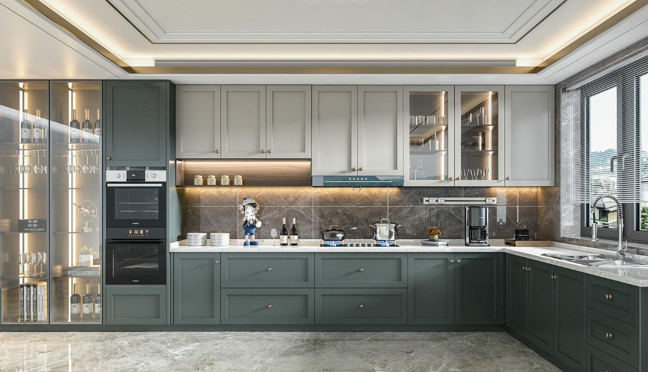 Tủ bếp nhựa chữ L cao cấp Tủ bếp nhựa chữ L cao cấp