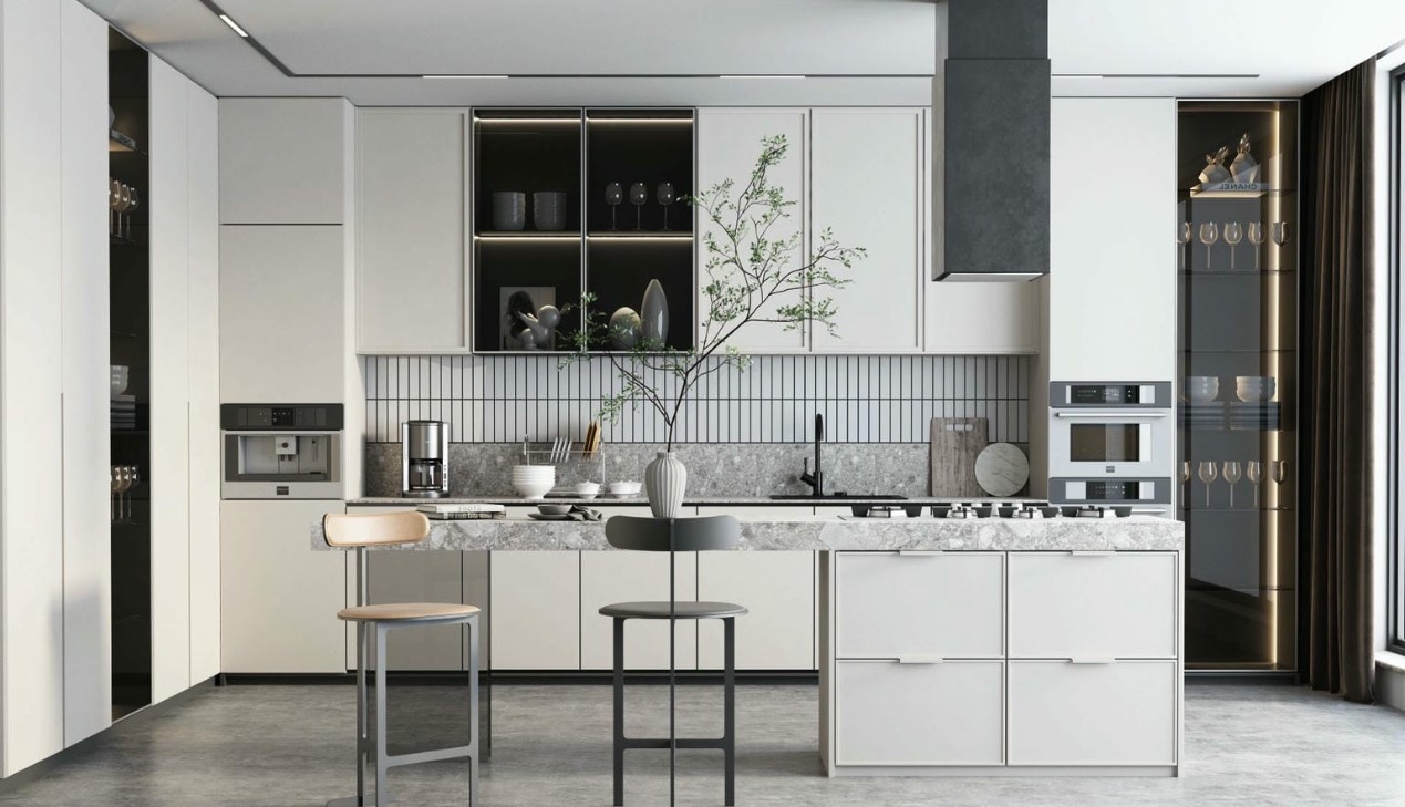 Tủ bếp nhựa đẹp hiện đại Tủ bếp nhựa đẹp hiện đại