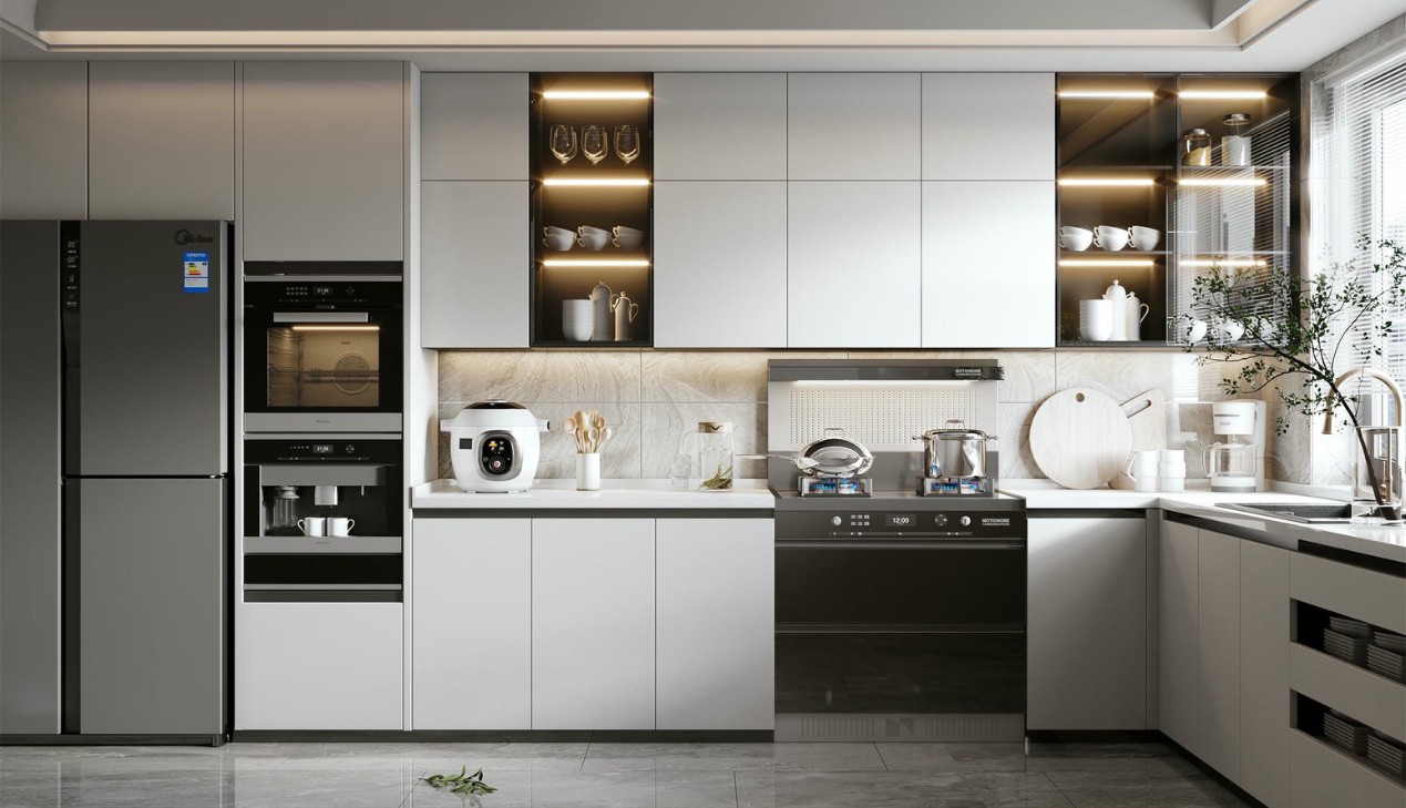 Tủ bếp nhựa đẹp tiện nghi