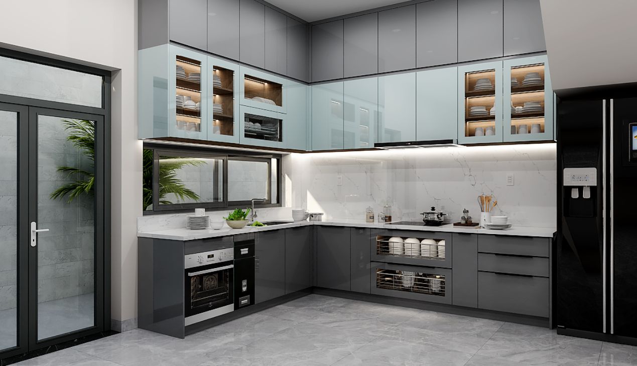 Tủ bếp nhựa Picomat kết hợp nhiều tính năng