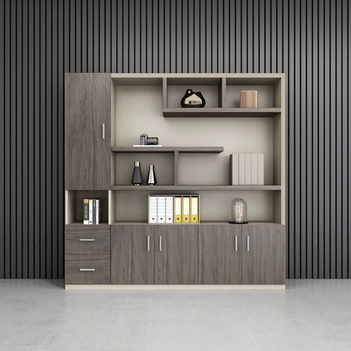 Tủ kệ đồ theo bảng màu gỗ mdf An Cường Tủ kệ đồ theo bảng màu gỗ mdf An Cường