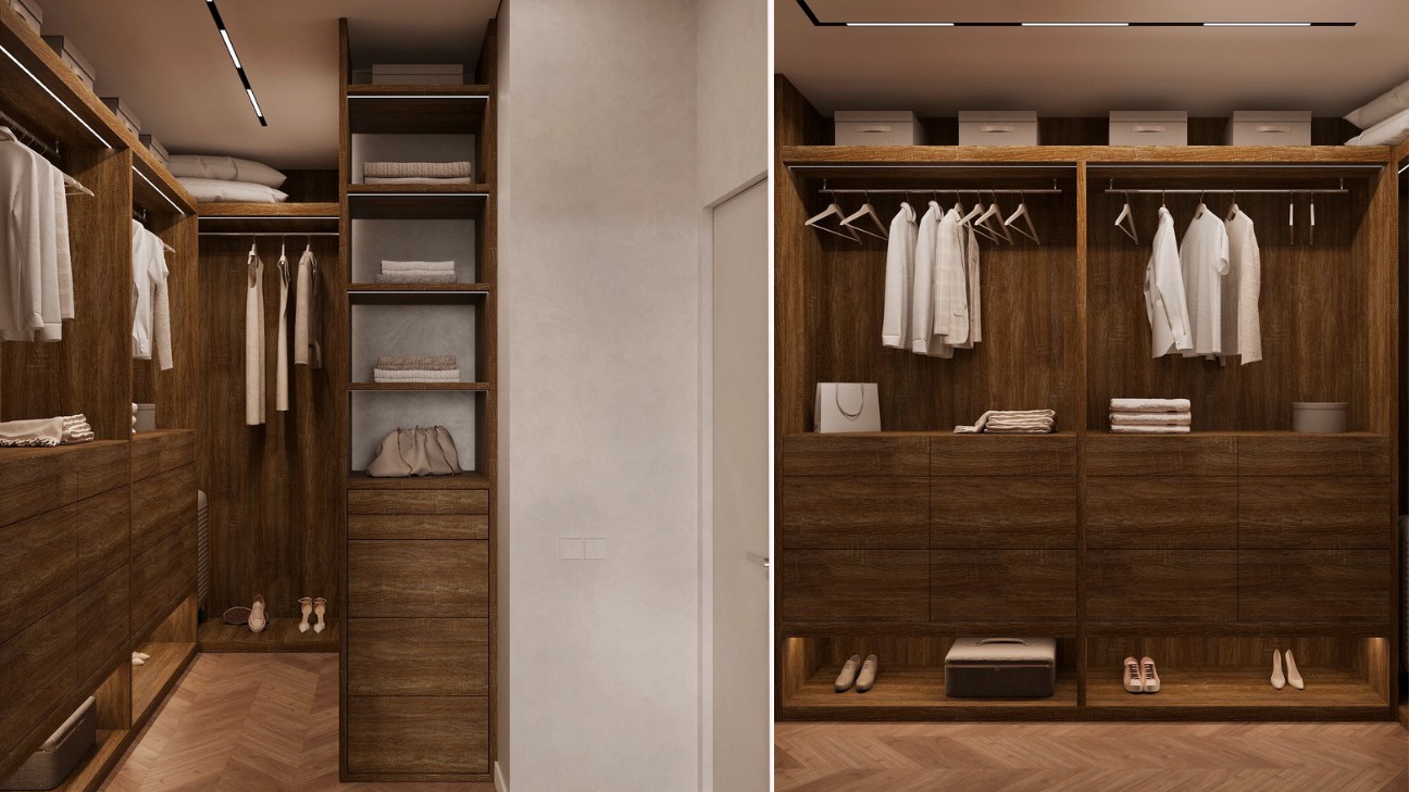 Tủ tường đẹp cho phòng ngủ phong cách Scandinavian Tủ tường đẹp cho phòng ngủ phong cách Scandinavian