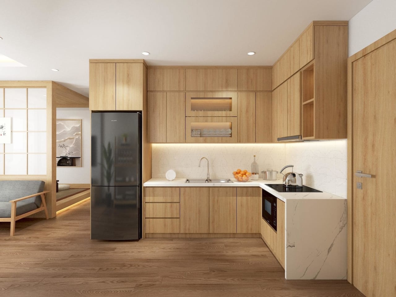 Ứng dụng bảng màu melamine trong nội thất