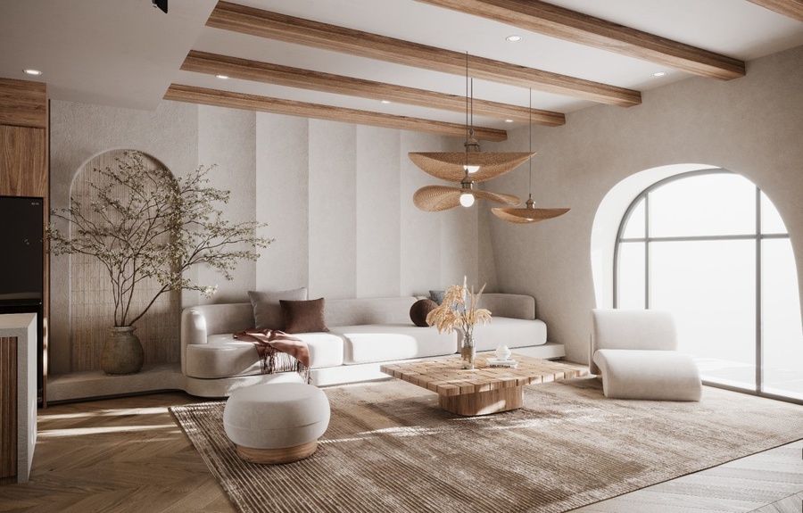 Ý tưởng phong cách thiết kế nội thất wabi sabi