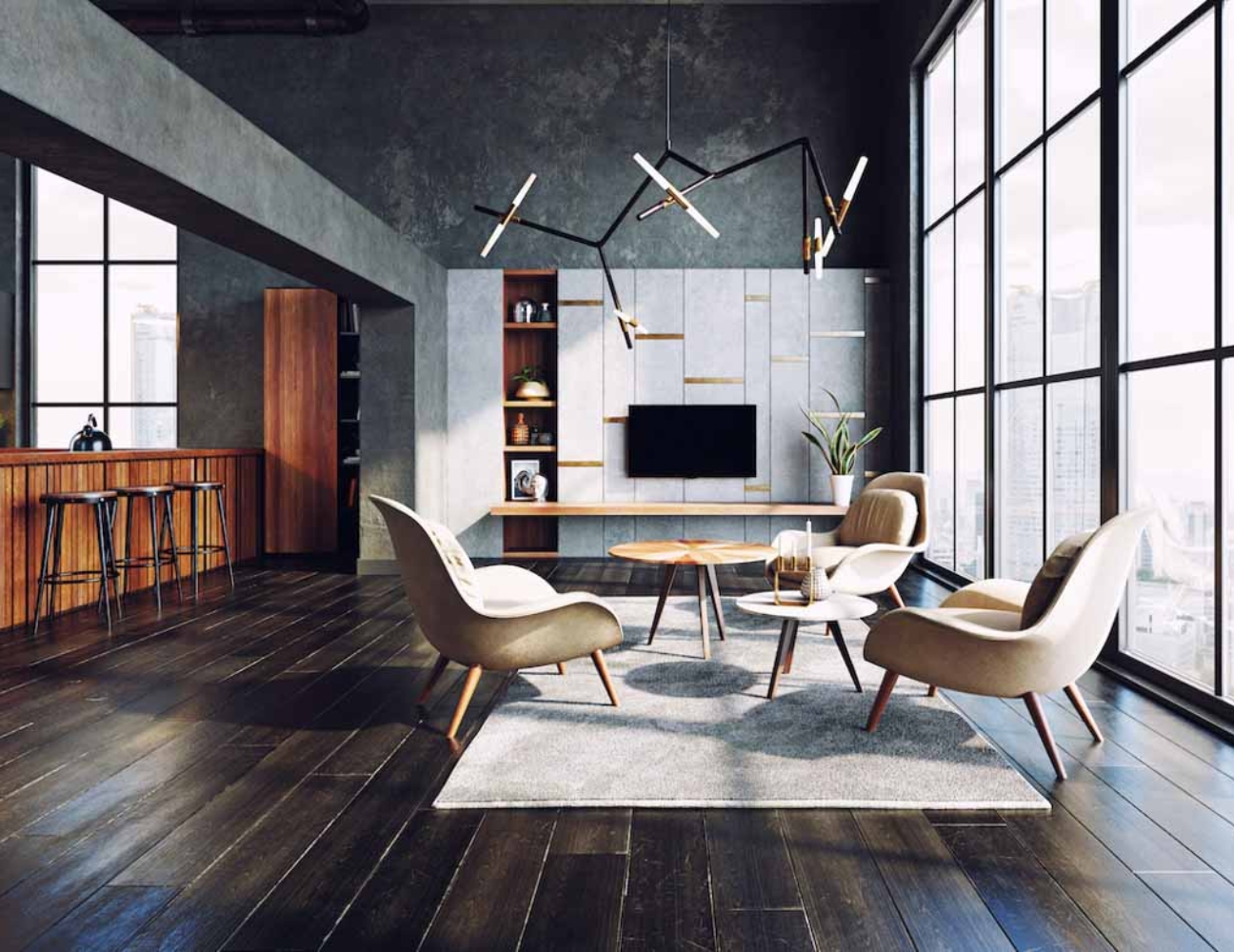 Ánh sáng trong thiết kế Contemporary