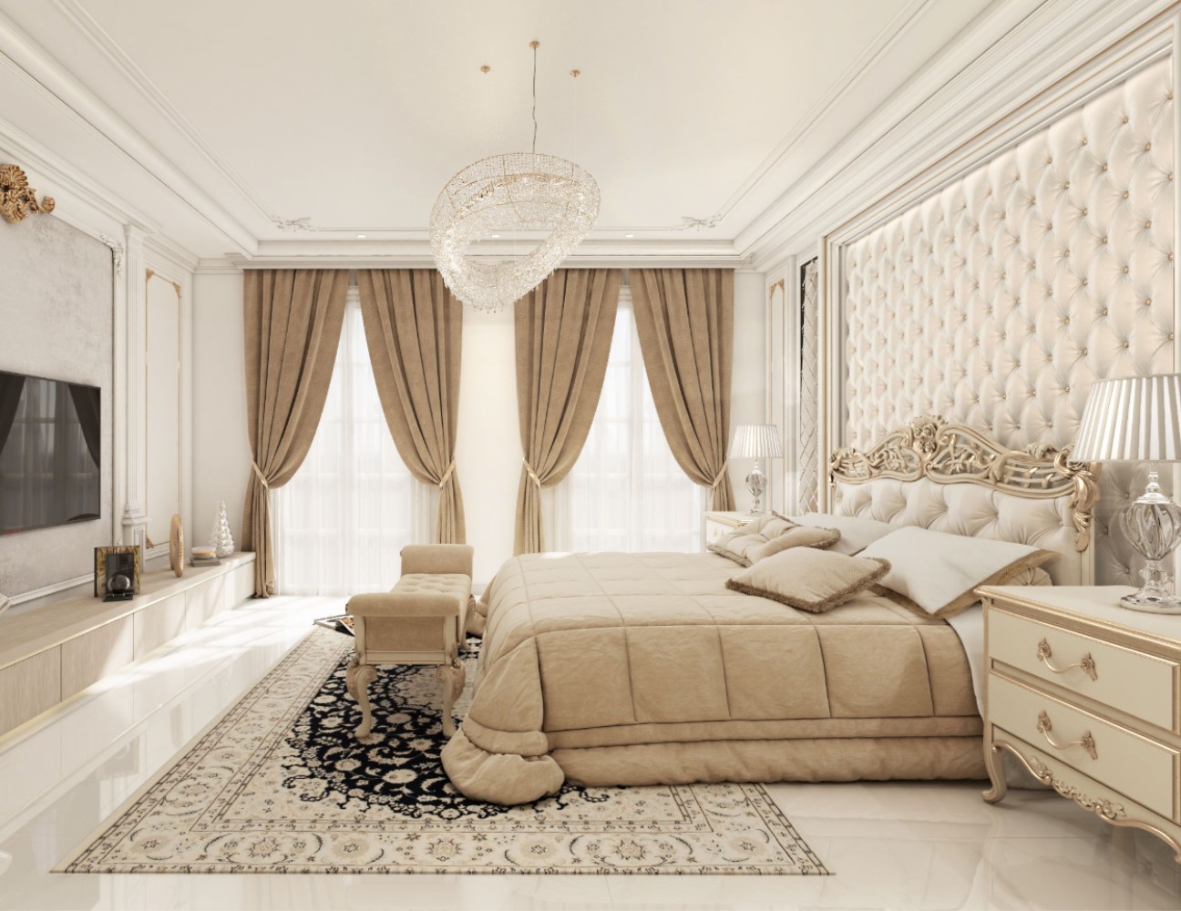 Chất liệu nội thất biệt thự cổ điển