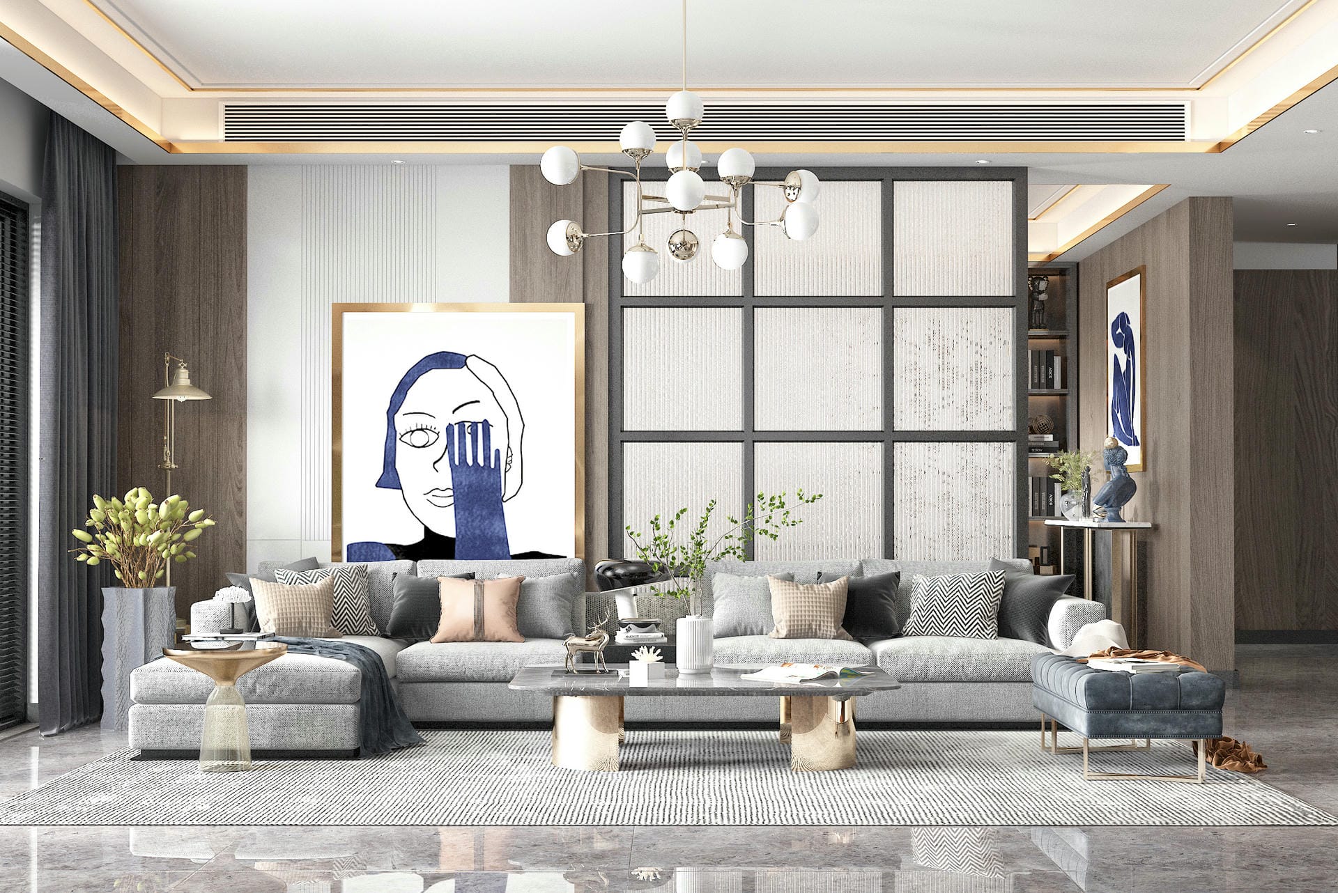 Decor phòng khách biệt thự đẹp