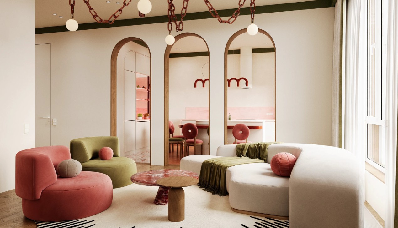 Ghế sofa theo phong cách Memphis Design