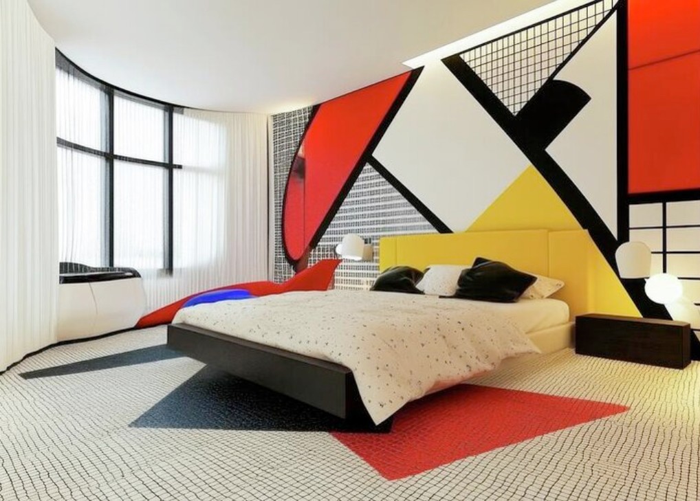 Không gian giường ngủ theo xu hướng thiết kế Bauhaus