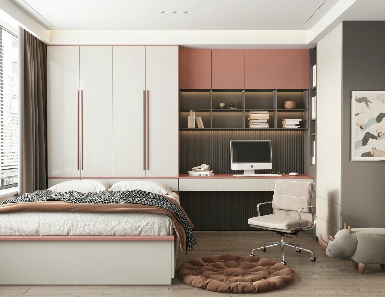 Mẫu phòng ngủ đẹp của một thiết kế nội thất nhà phố