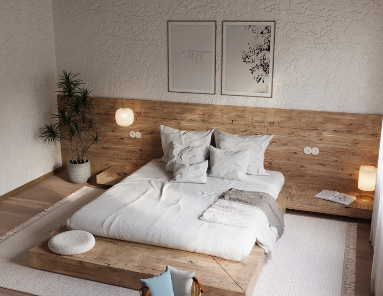 Màu trắng chủ đạo trong Scandinavian