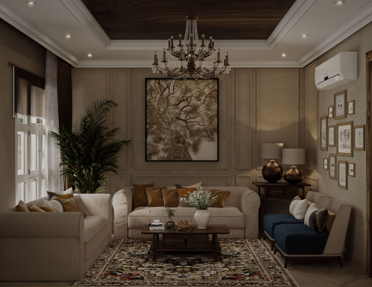 Phối màu kiểu Rustic