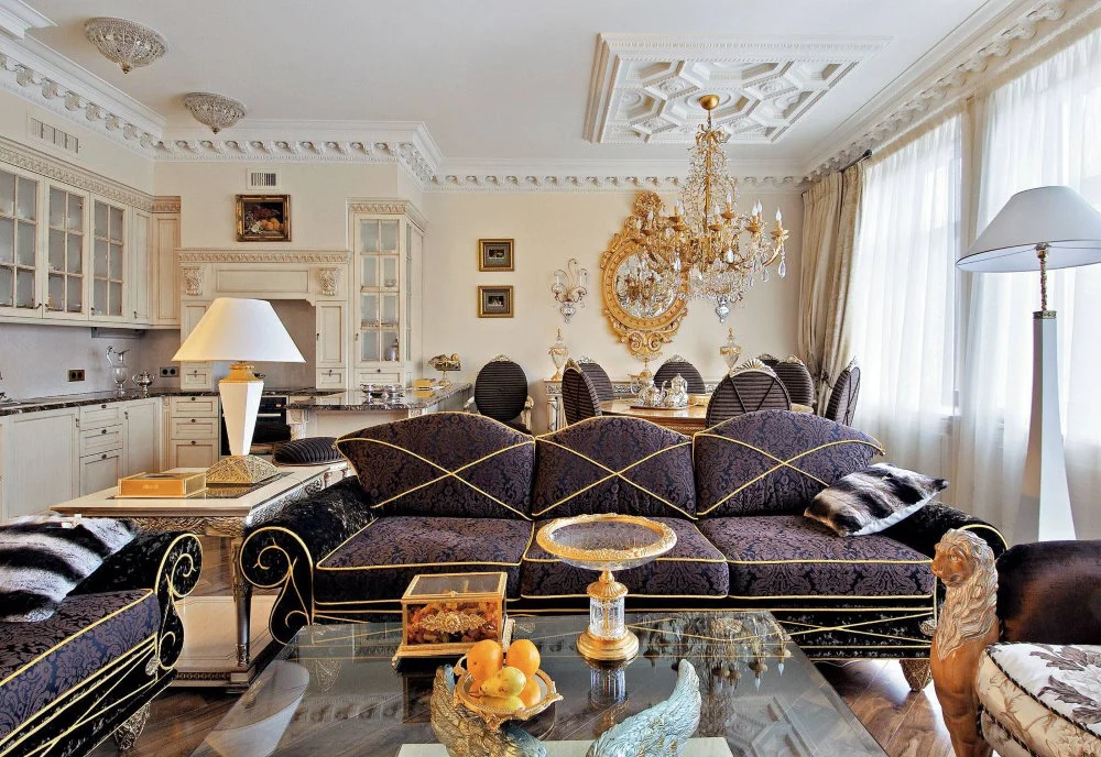 Phong cách thiết kế nội thất art nouveau cho phòng khách
