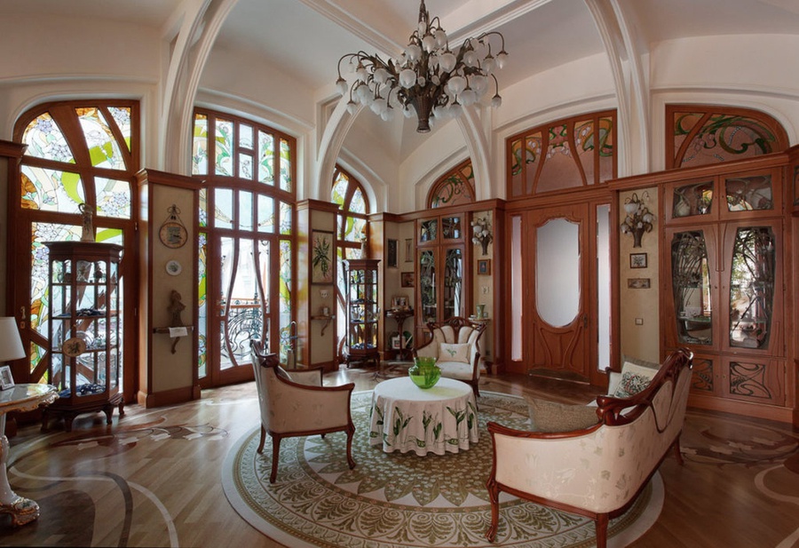 Phong cách thiết kế nội thất art nouveau nhà phố