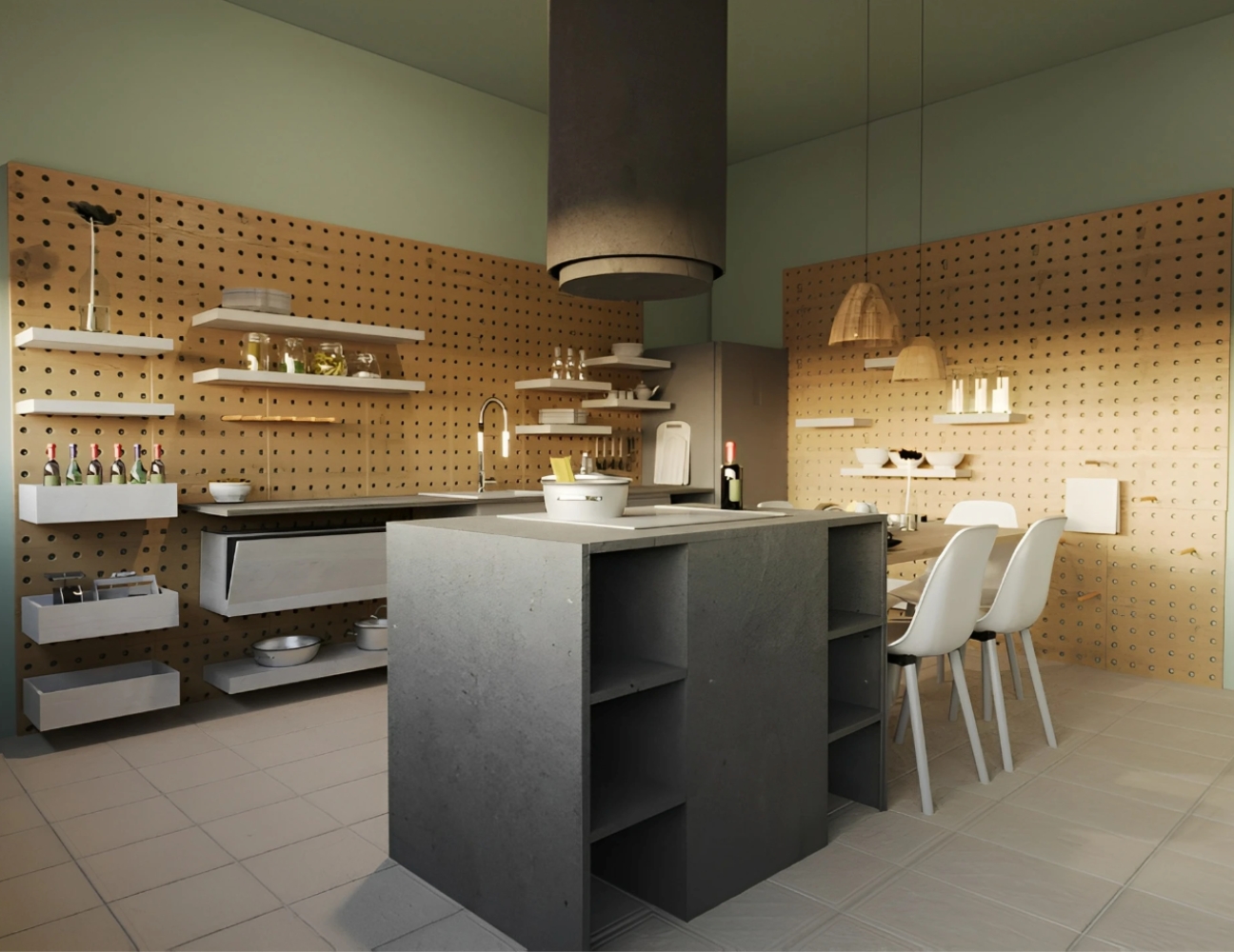 Phong cách thiết kế nội thất Flexible Living tối ưu hóa diện tích