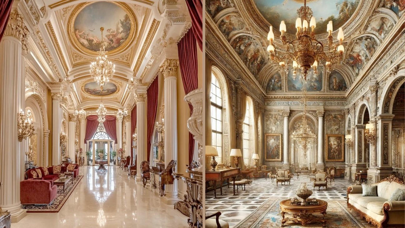 Phong cách thiết kế nội thất Italian Renaissance với cách bố trí nội thất theo tỉ lệ vàng