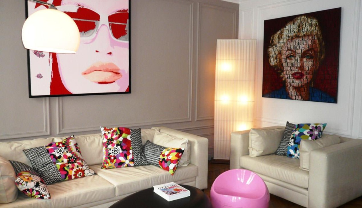 Phong cách thiết kế nội thất Pop Art kết hợp hiện đại và cổ điển