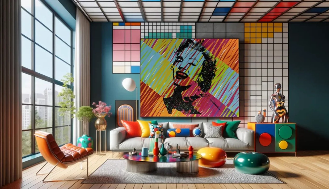 Phong cách thiết kế nội thất Pop Art trong không gian mở