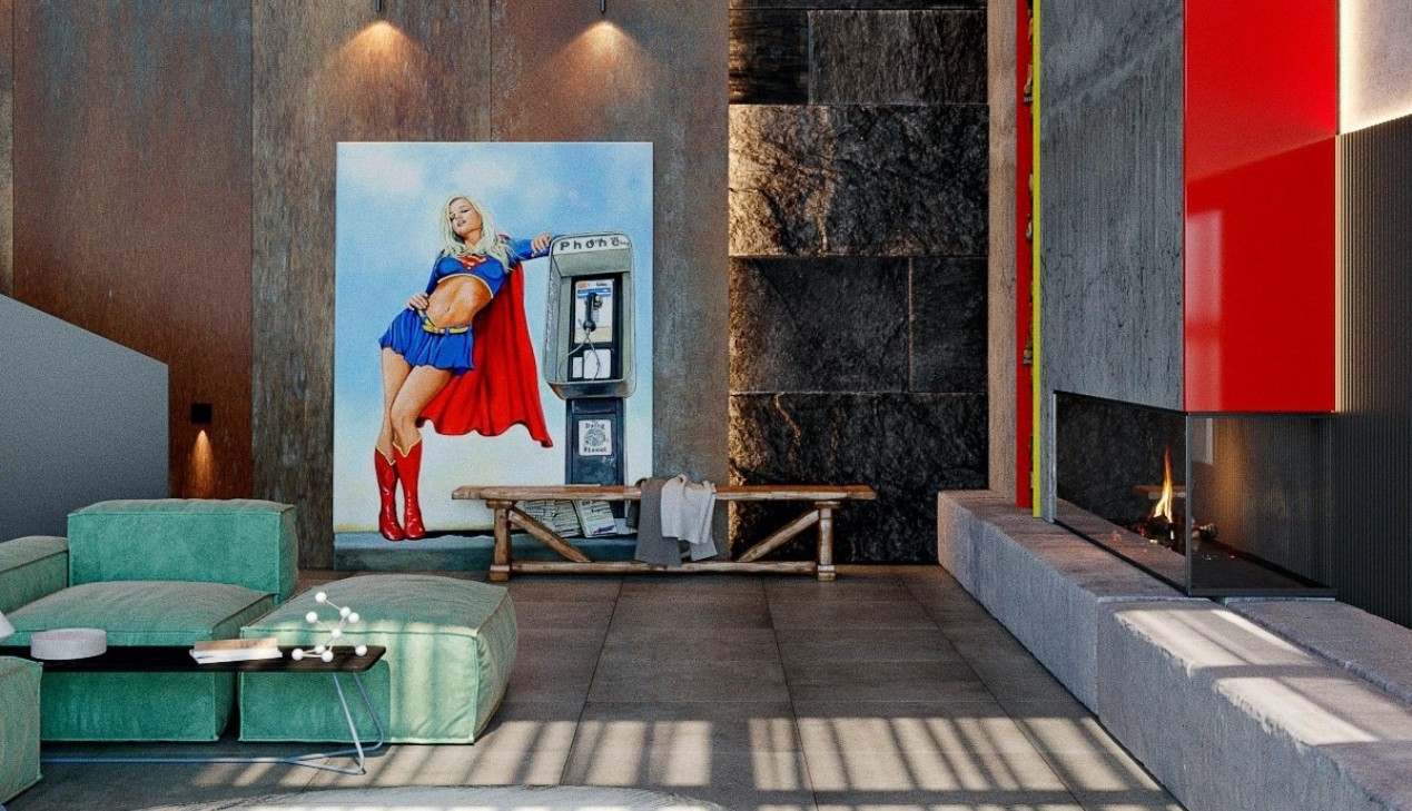 Phong cách thiết kế nội thất Pop Art trong phòng khách