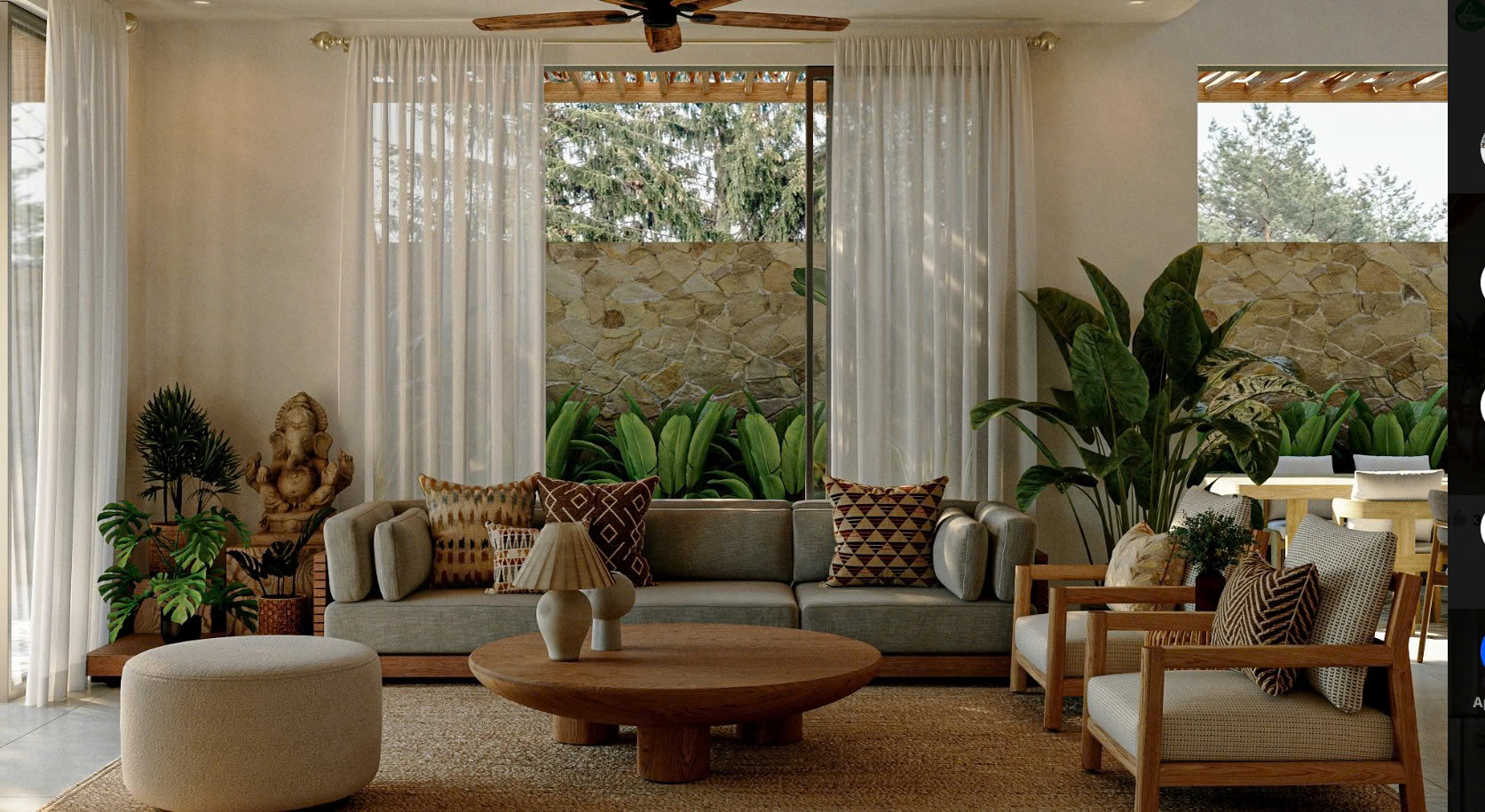 Phong cách thiết kế nội thất tropical đẹp