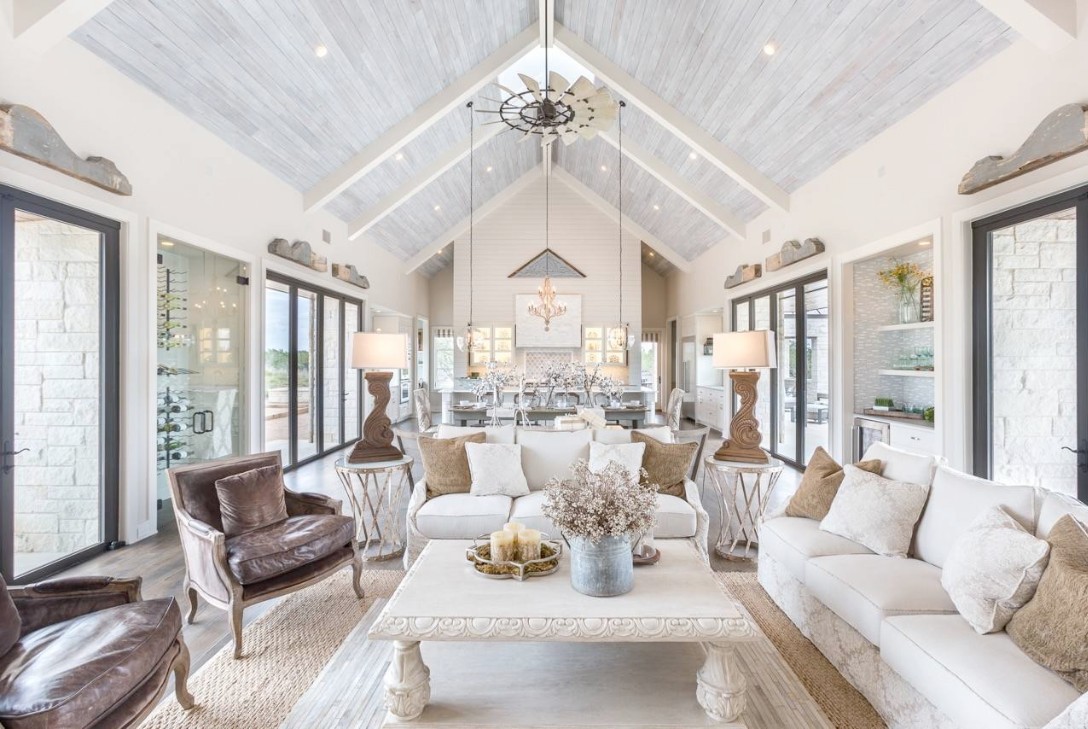 Phòng khách căn hộ - Shabby Chic hiện đại