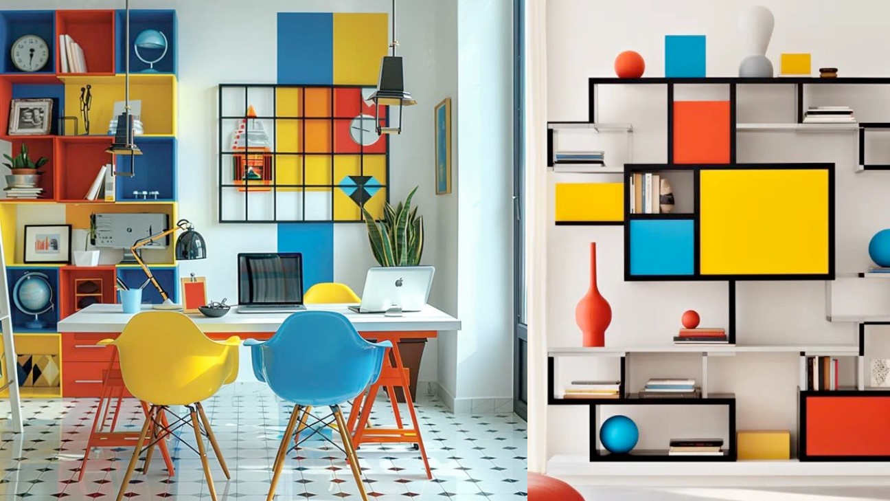 Phòng làm việc thiết kế kiểu Bauhaus sáng tạo
