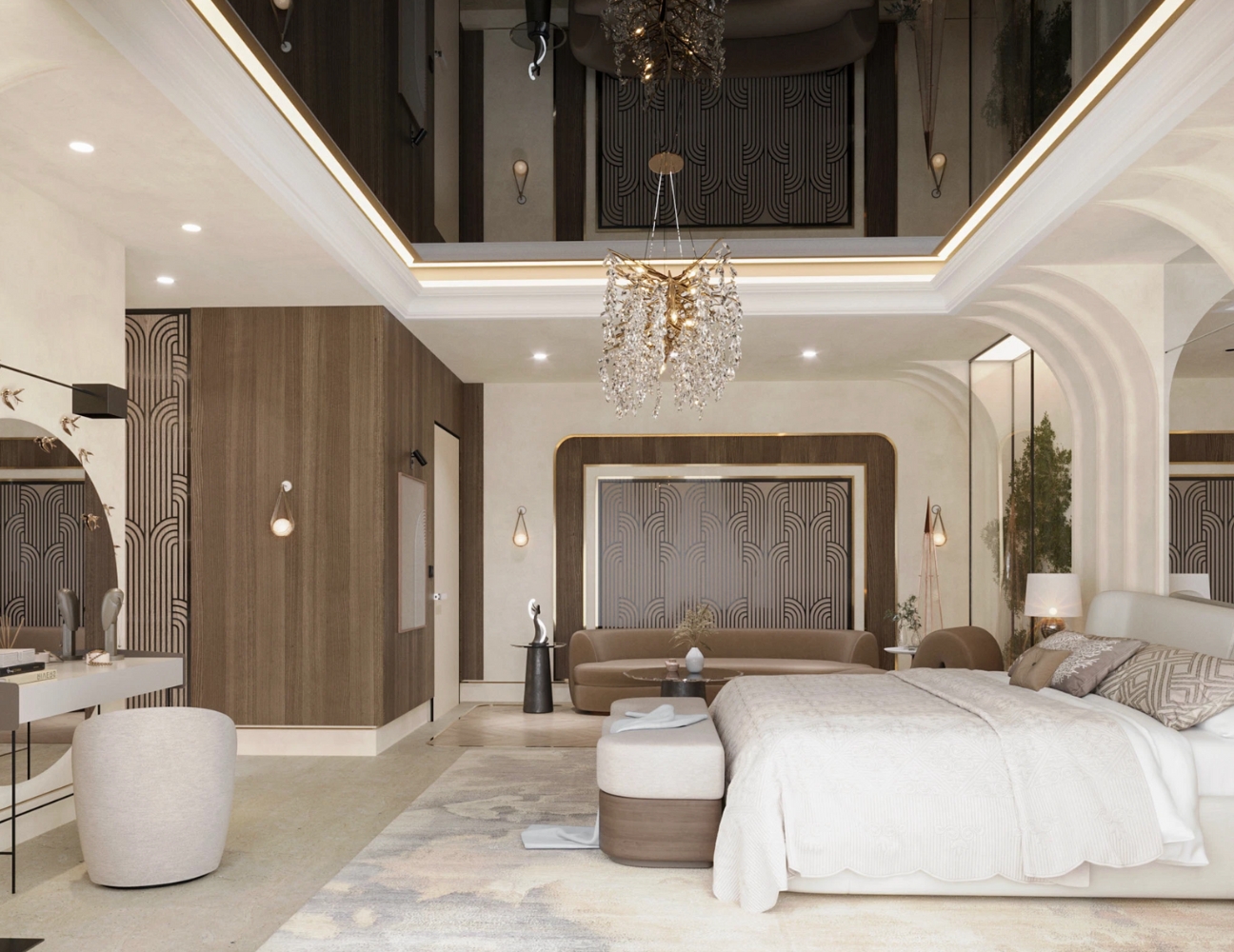 Phòng ngủ biệt thự luxury đẳng cấp