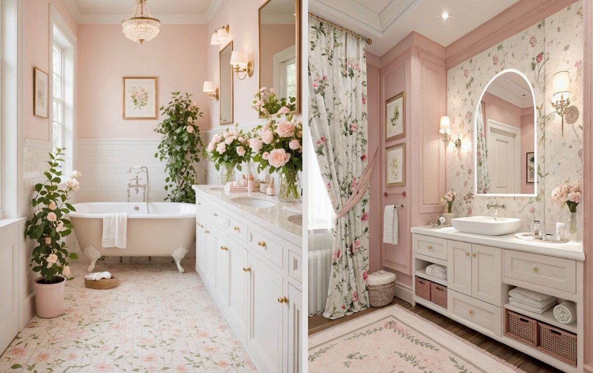 Phòng tắm nhỏ vintage - tối ưu phong cách cổ điển