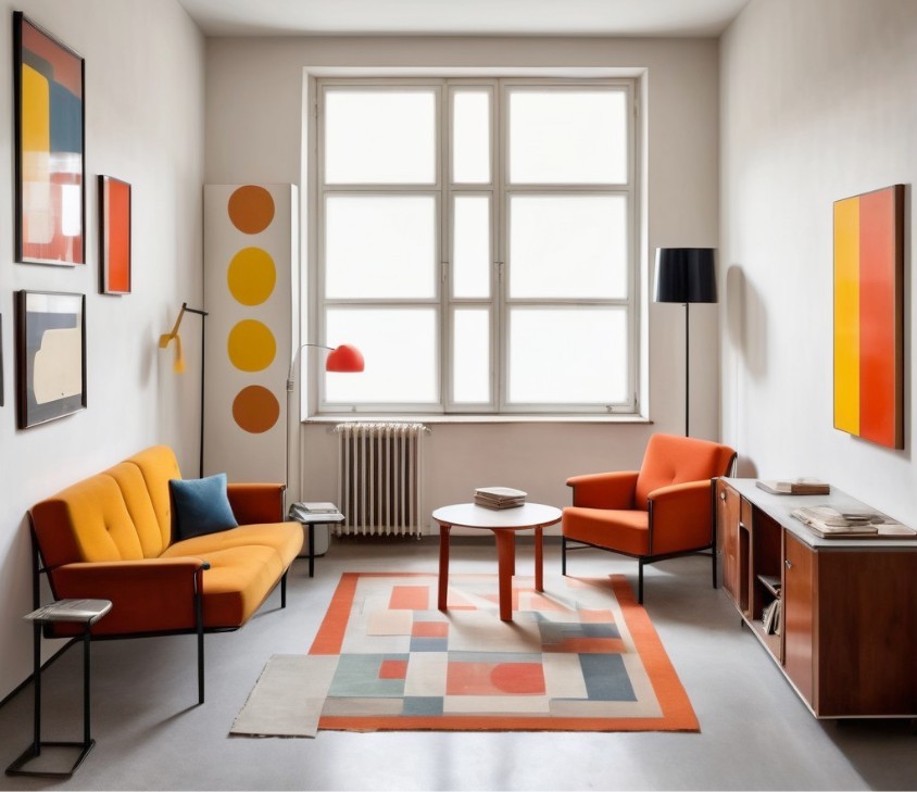 Thiết kế bàn ghế kiểu Bauhaus đơn giản mà hiệu quả