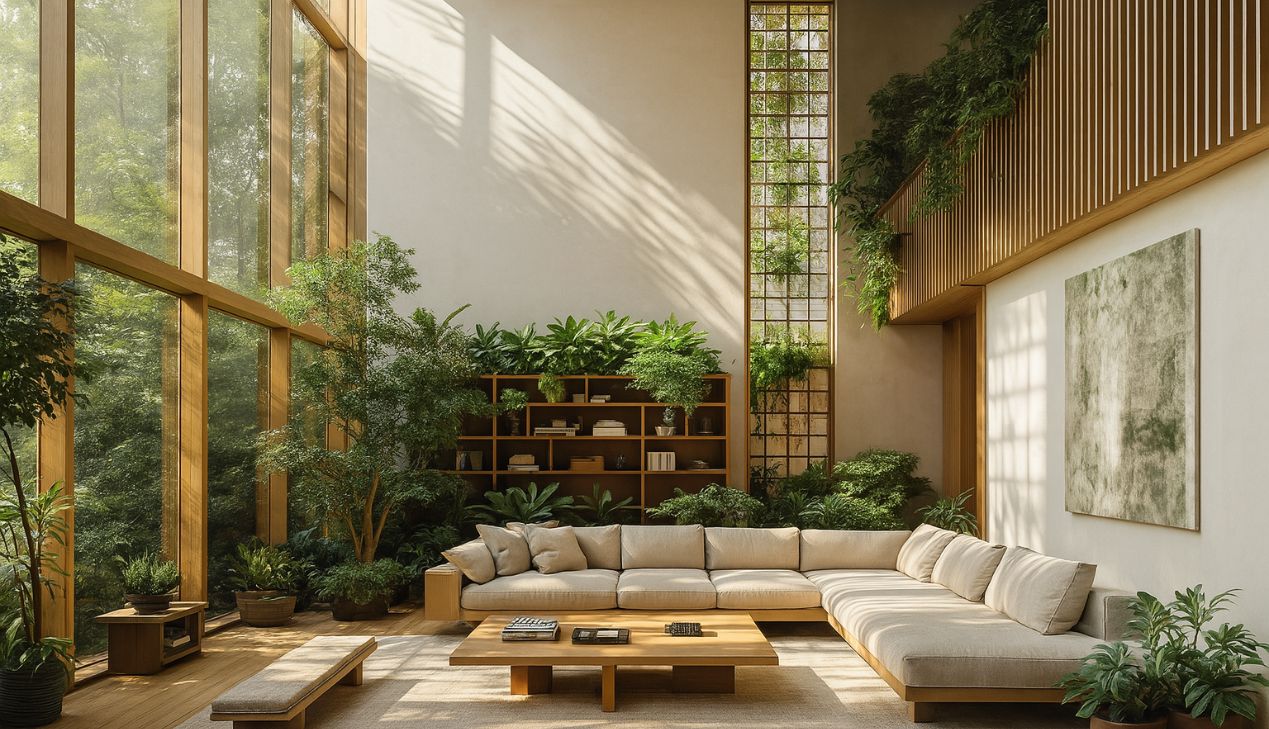 Thiết kế nhà vườn kết hợp Biophilic