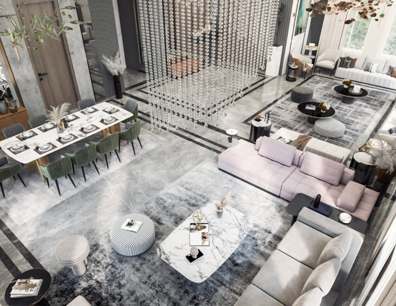 Thiết kế nội thất biệt thự luxury hiện đại