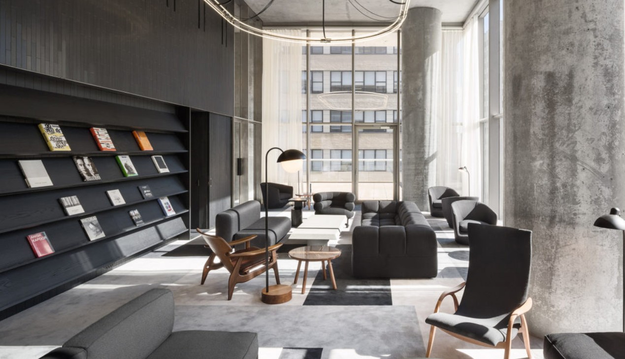 Thiết kế nội thất Brutalism trong văn phòng