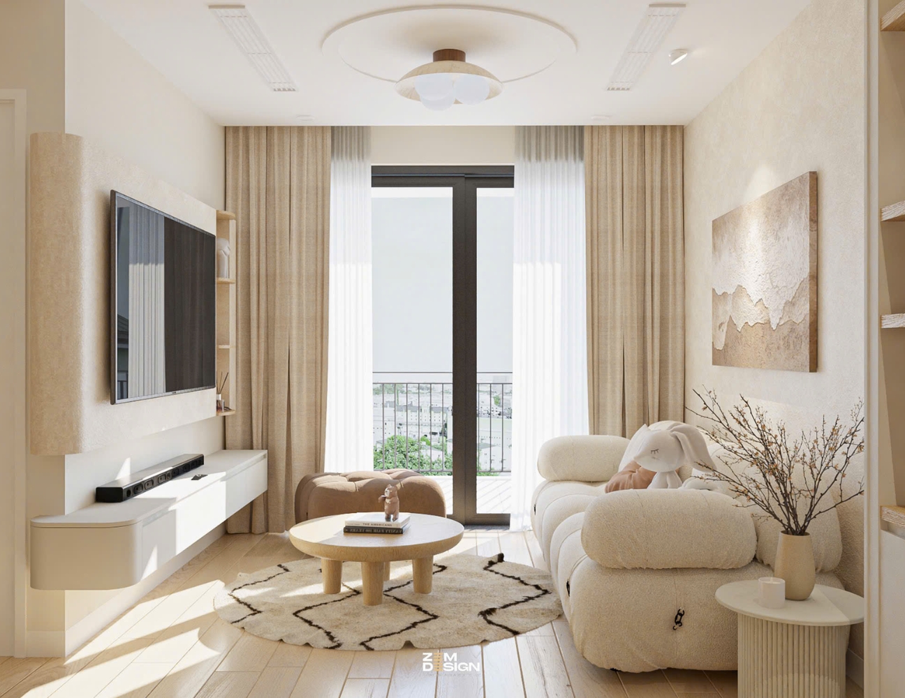 Thiết kế nội thất chung cư theo phong cách Scandinavian do ZEM Design thực hiện