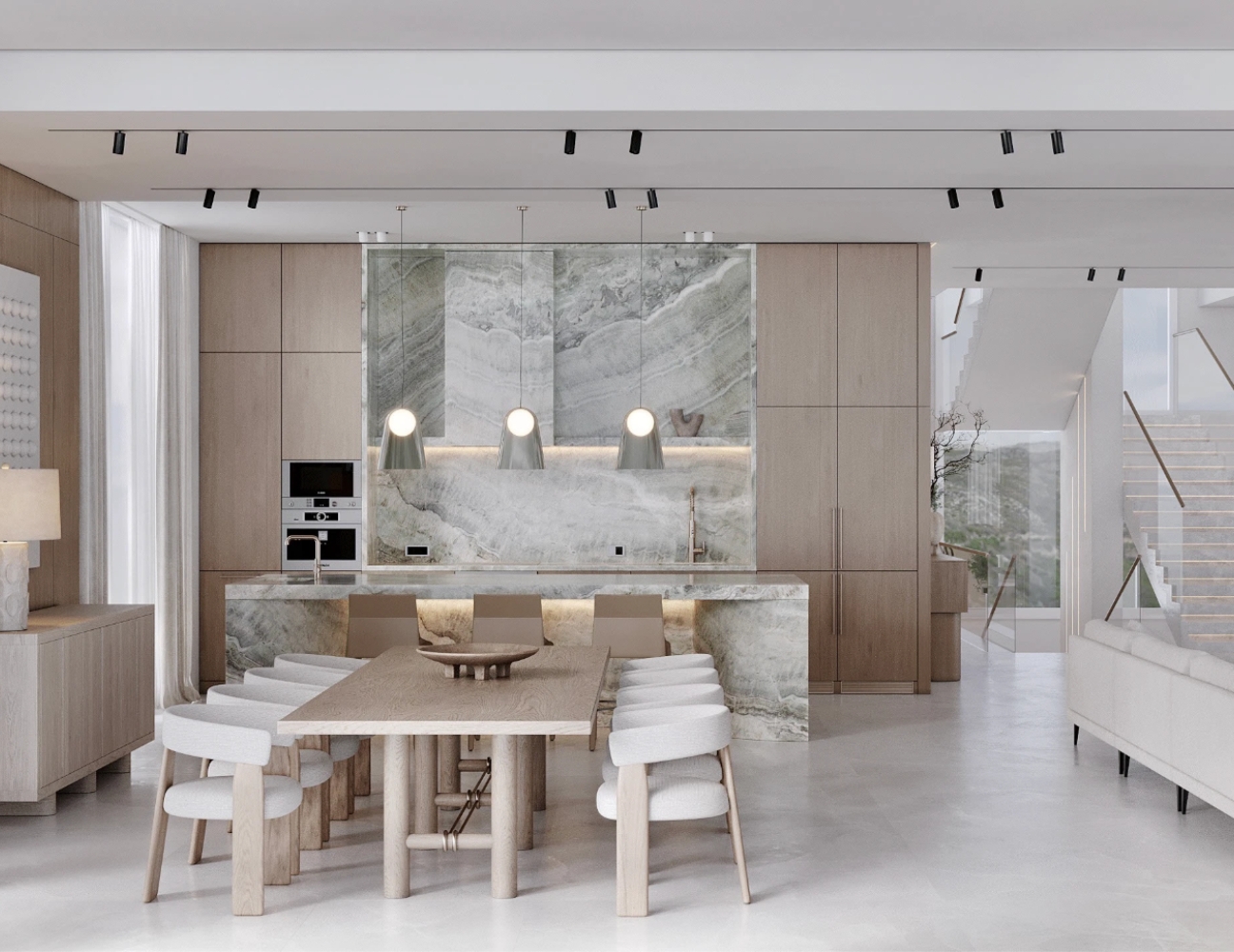 Thiết kế nội thất luxury tone trung tính