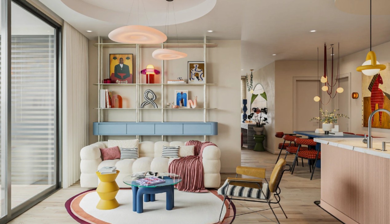 Thiết kế nội thất Pop Art hiện đại