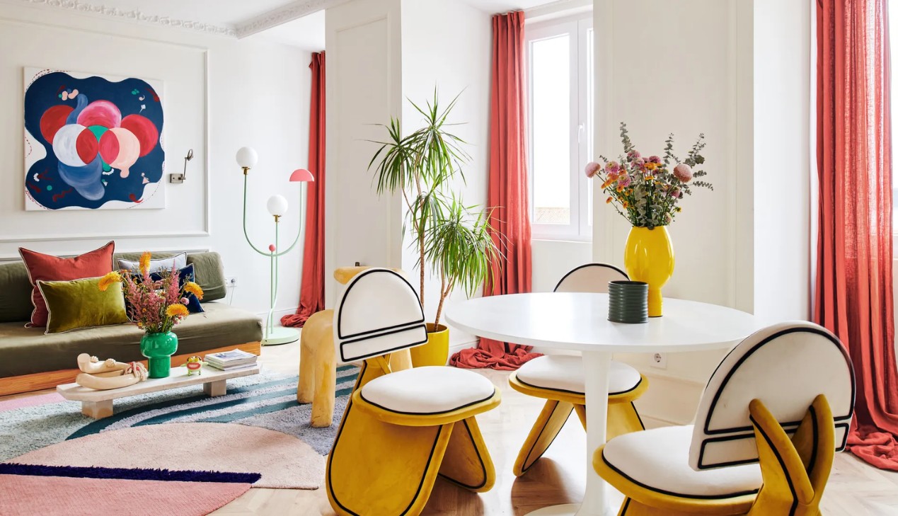 Thiết kế nội thất Pop Art kết hợp ánh sáng tự nhiên