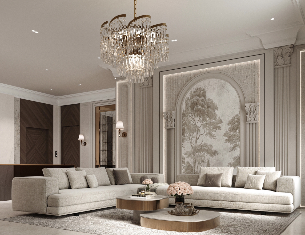Thiết kế phòng khách Classic
