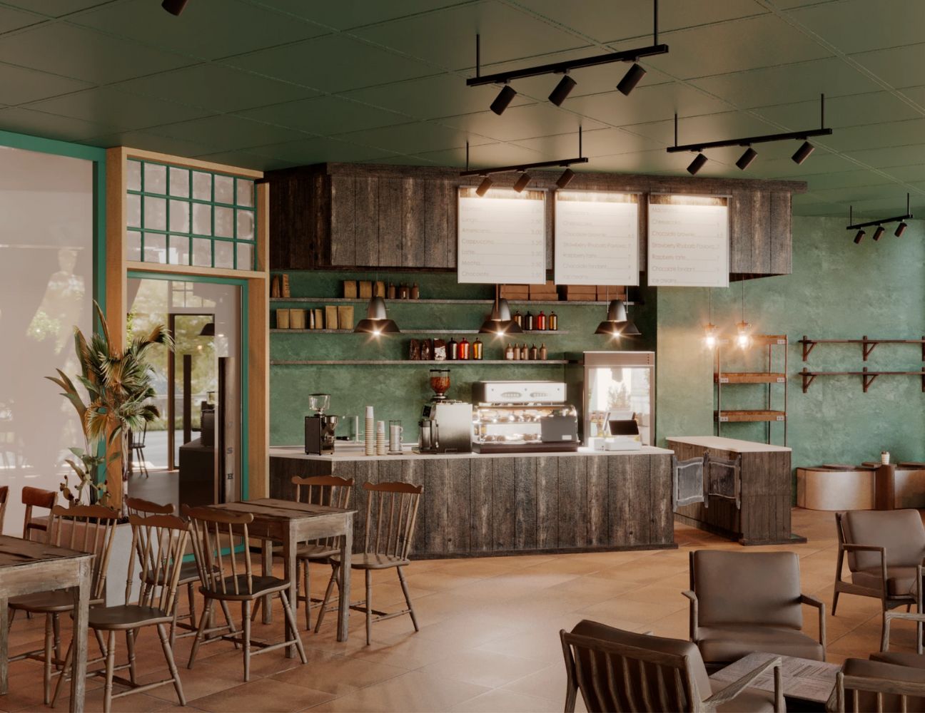 Thiết kế quán cafe phong cách Vintage