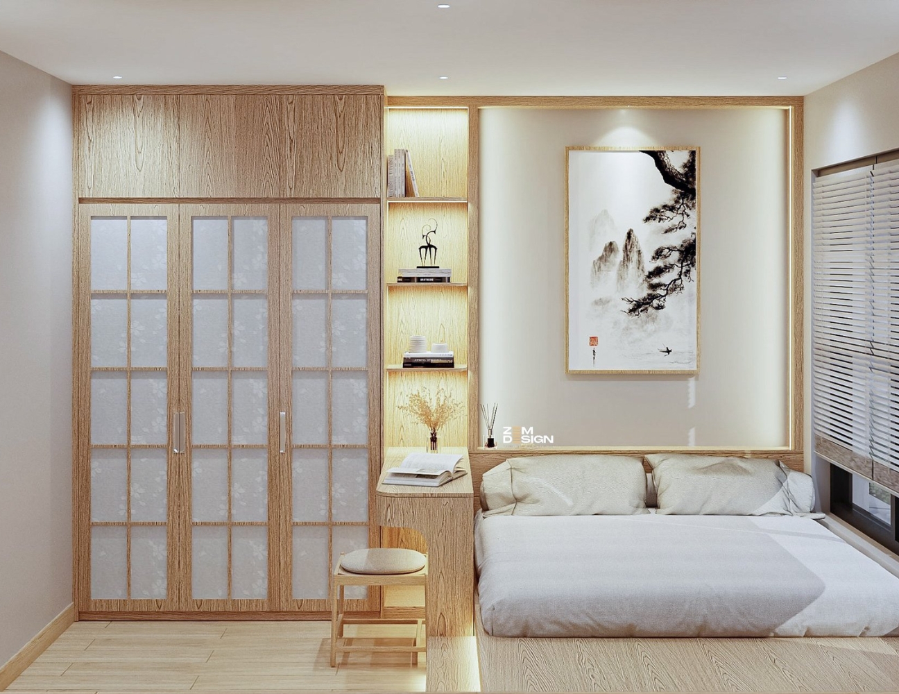 Tối ưu không gian nhỏ kiểu Japandi