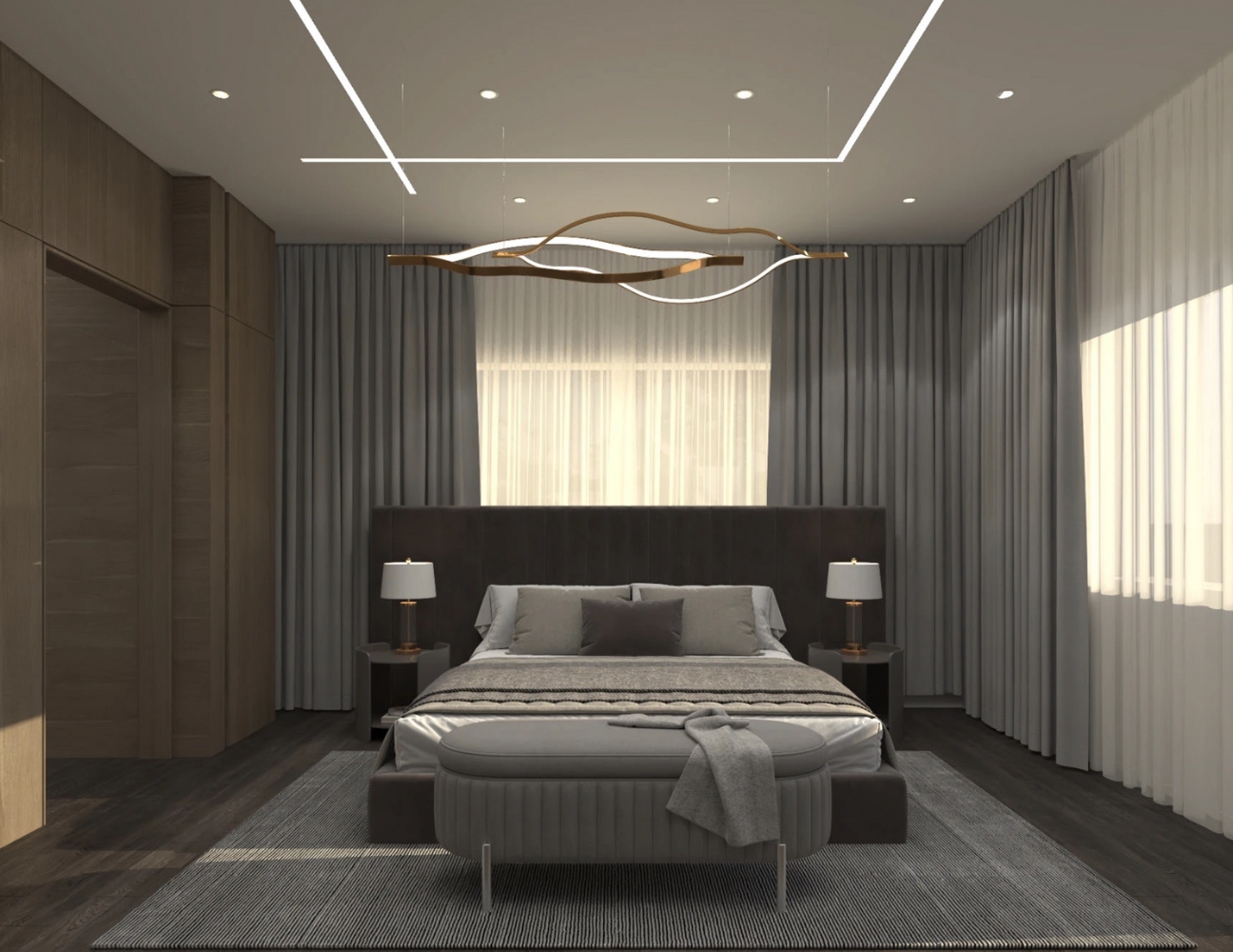 Trang trí đơn giản sang trọng trong thiết kế đương đại