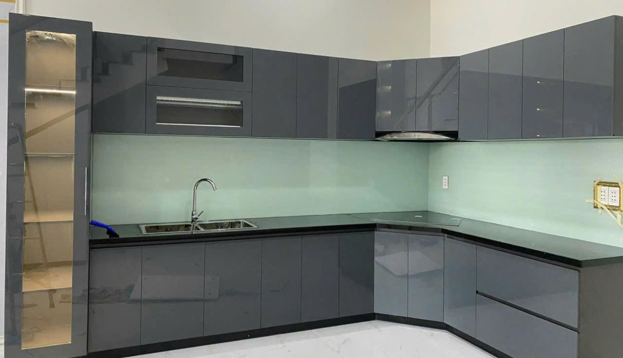 Tủ bếp nhôm kính bền đẹp