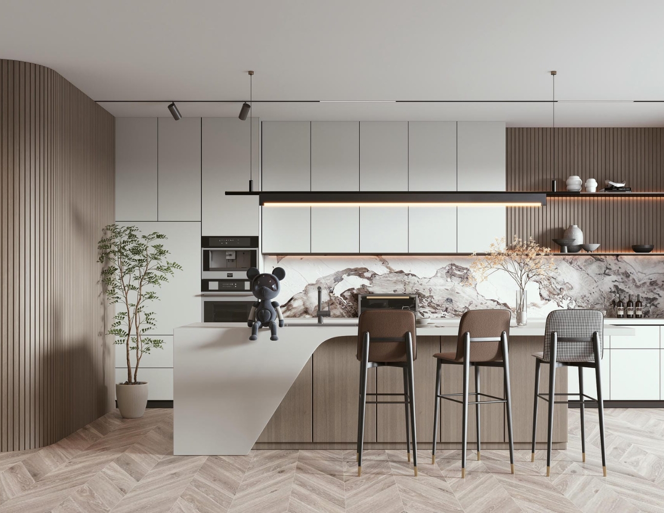 Báo giá tủ bếp theo chất liệu gỗ MDF