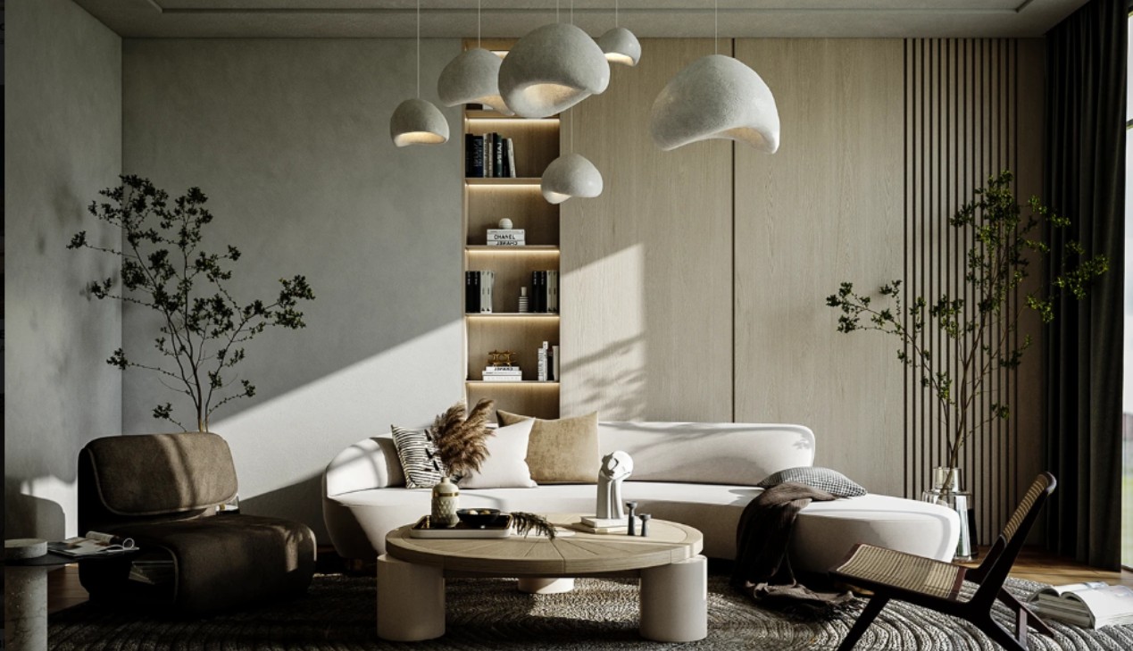 Decor phòng khách Boho