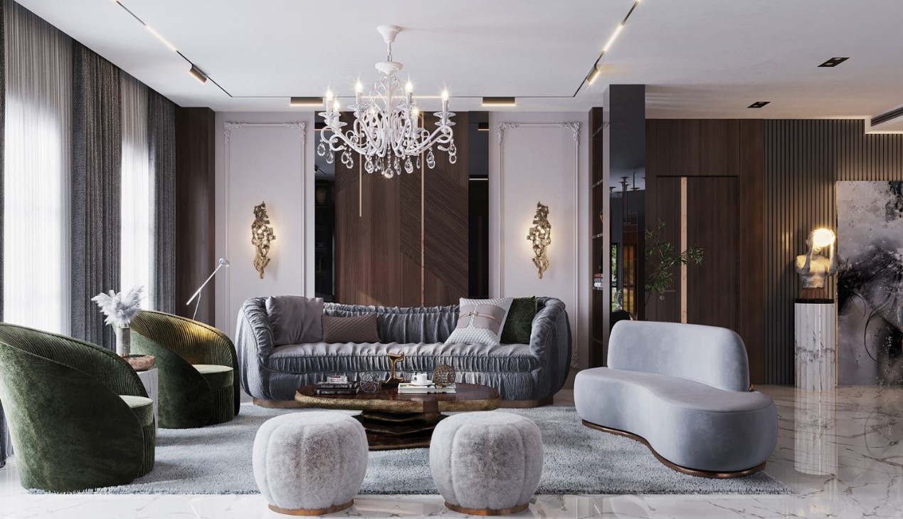 Decor phòng khách Luxury Modern
