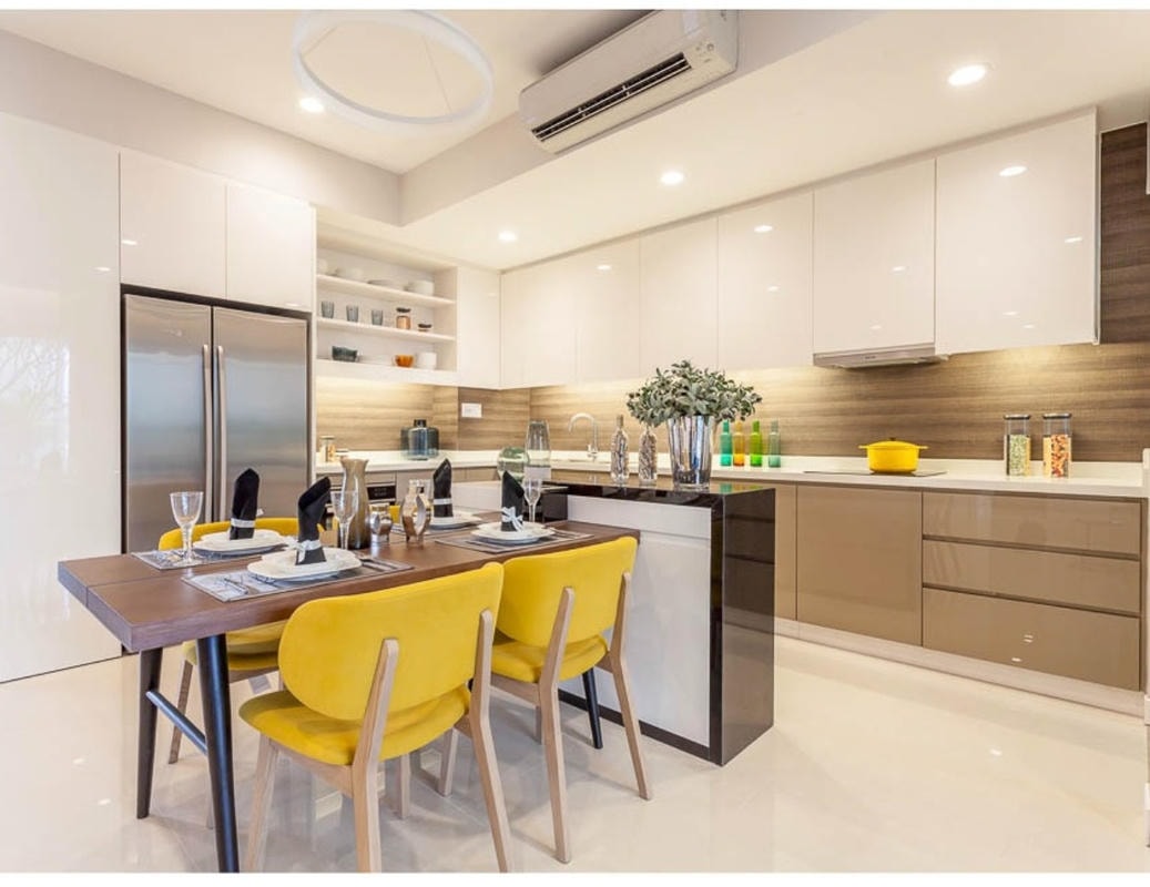 Mẫu tủ bếp acrylic An Cường đẹp