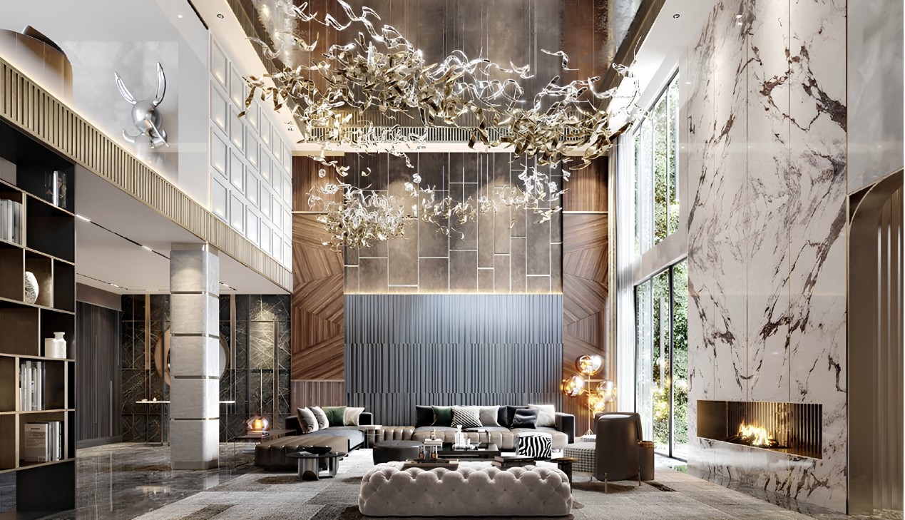 Phối màu nội thất Luxury Modern