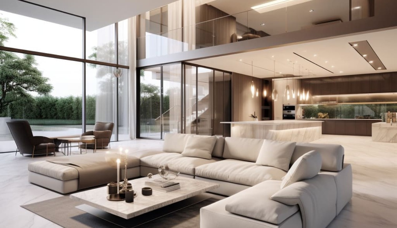 Phong cách nội thất sang chảnh Luxury Modern