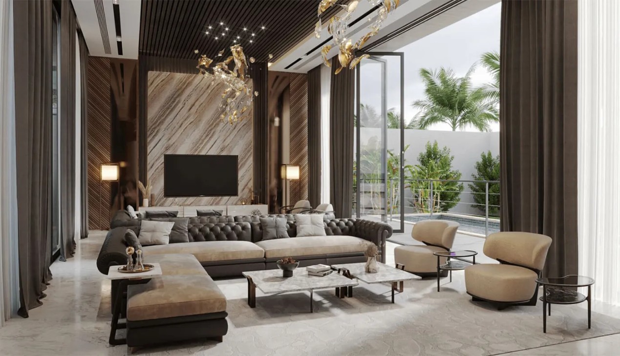 Phong cách thiết kế nội thất Luxury Modern